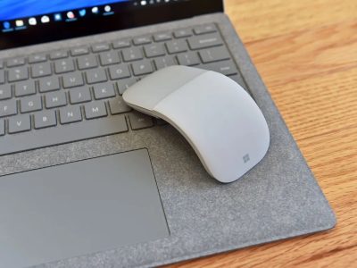 Ultra Slim Foldable & Portable Bluetooth Arc Touch Surface Mouse (Best For Travel)