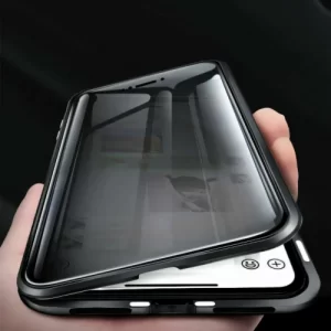 New Titanium Dual Magnetic Privacy Glass Case With 360° Drop Protection | Elyora Originals photo review