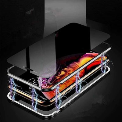 New Titanium Dual Magnetic Privacy Glass Case With 360° Drop Protection | Elyora Originals