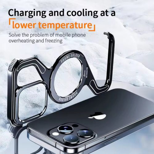 Magnetic Z-Shaped Non-Slip Metal Rotating Case With Kickstand photo review