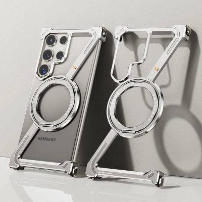 Exclusive Z Shaped Sleek Metal Phone Case With 360° Drop Protection